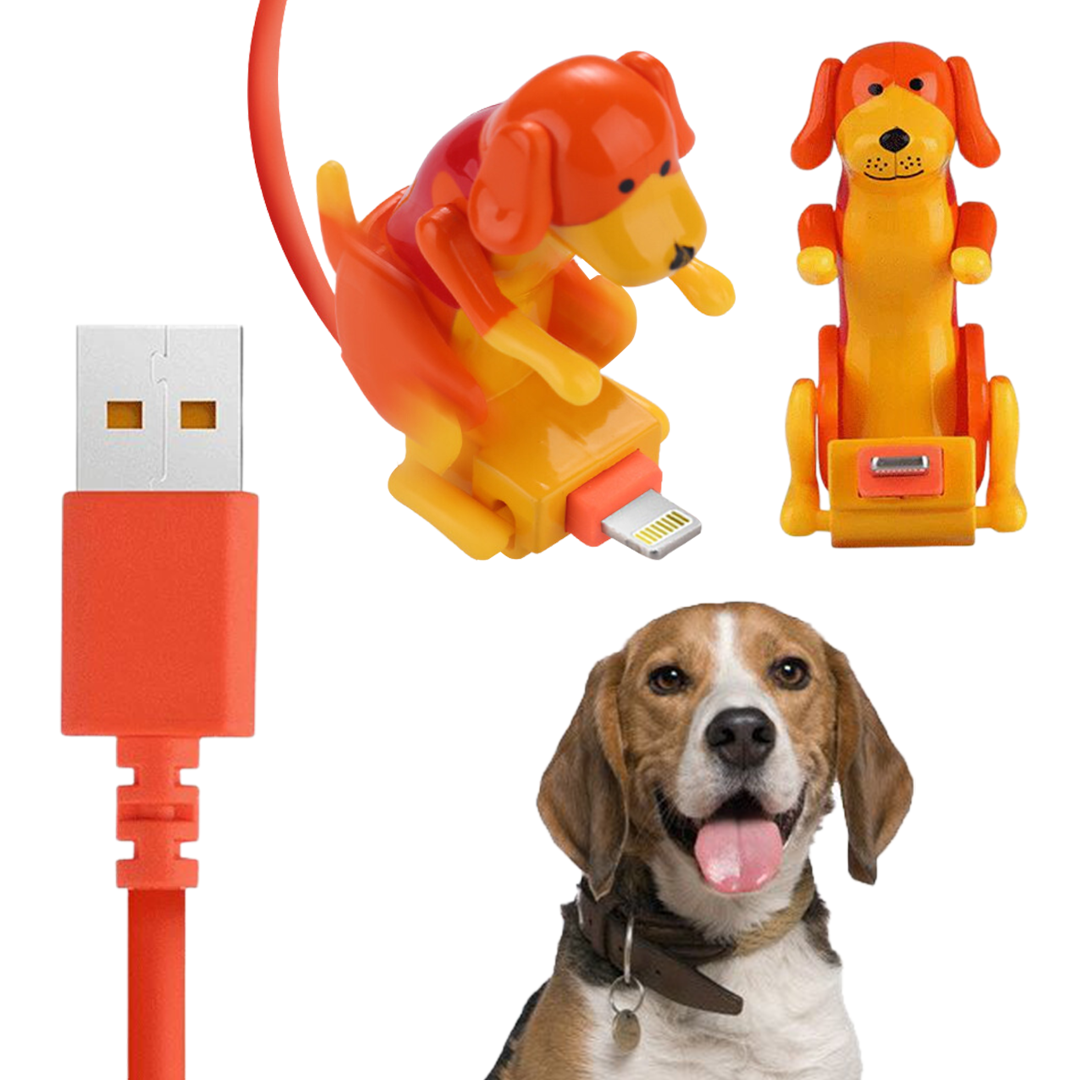 Cable Cargador USB con Perrito Bailarín