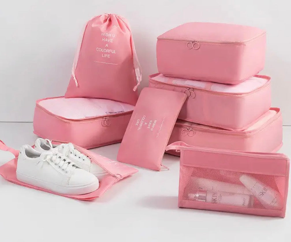 Set de 8 Bolsas Organizadoras de Viaje