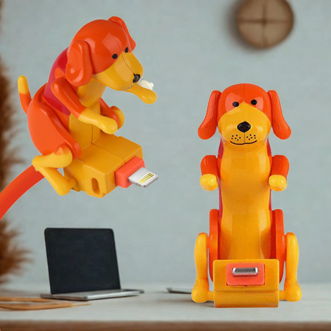Cable Cargador USB con Perrito Bailarín