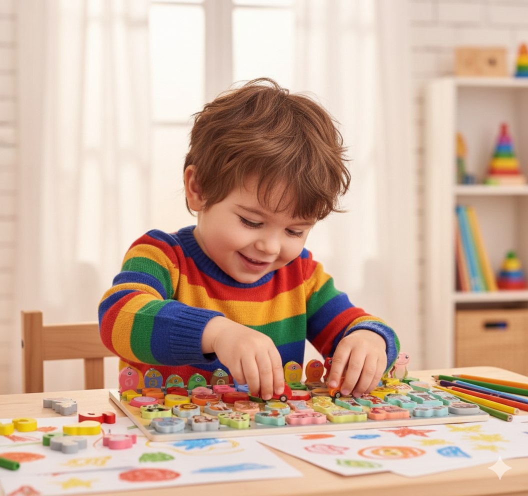 Tablero Educativo 7 en 1: Aprendizaje Divertido y Completo