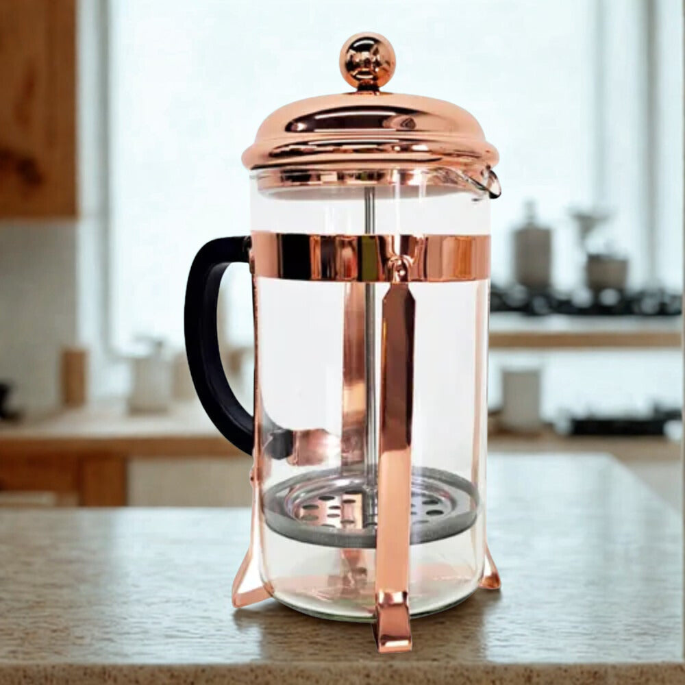 Prensa Francesa 600 ml: Café puro, aromático, saludable